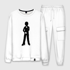 Мужской костюм хлопок Конькобежец: в Ухте, 100% хлопок | на свитшоте круглая горловина, мягкая резинка по низу. Брюки заужены к низу, на них два вида карманов: два “обычных” по бокам и два объемных, с клапанами, расположенные ниже линии бедра. Брюки с мягкой трикотажной резинкой на поясе и по низу штанин. В поясе для дополнительного комфорта — широкие завязки | коньки | конькобежец | лед | фигурист | фигуристка | фитнес