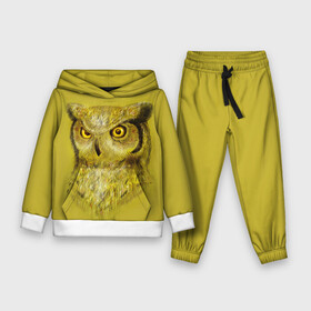 Детский костюм 3D (с толстовкой) с принтом Сова в Ухте,  |  | ночнойхищник | птица | сова | филин | хищник