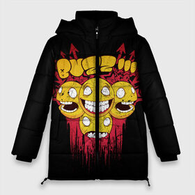 Женская зимняя куртка 3D с принтом Головоломка в Ухте, верх — 100% полиэстер; подкладка — 100% полиэстер; утеплитель — 100% полиэстер | длина ниже бедра, силуэт Оверсайз. Есть воротник-стойка, отстегивающийся капюшон и ветрозащитная планка. 

Боковые карманы с листочкой на кнопках и внутренний карман на молнии | головоломка | злые эмодзи | смайлы | стрелки. | эмодзи | эмоции