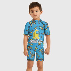 Детский купальный костюм 3D с принтом Among Us в Ухте, Полиэстер 85%, Спандекс 15% | застежка на молнии на спине | among us | game | амонг ас | амунг ас | герой | игра | импостер | космонавт | огонь | персонаж | пламя | человечек