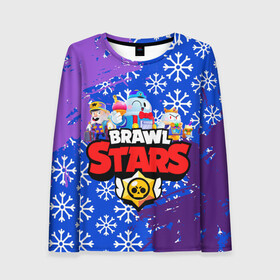Женский лонгслив 3D с принтом BRAWL STARS LOU. в Ухте, 100% полиэстер | длинные рукава, круглый вырез горловины, полуприлегающий силуэт | Тематика изображения на принте: 8 bit | amber | brawl stars | crow | gale | leon | lou | max | mecha | mecha crow | mr.p | sally leon | shark | shelly | tara | virus 8 bit | werewolf leon | акула | амбер | берли | бравл старс | ворон | лу | макс | оборотень