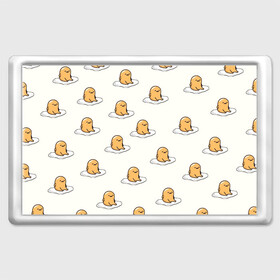 Магнит 45*70 с принтом гудетама в Ухте, Пластик | Размер: 78*52 мм; Размер печати: 70*45 | Тематика изображения на принте: гудетама | еда | ленивое яйцо | яичница