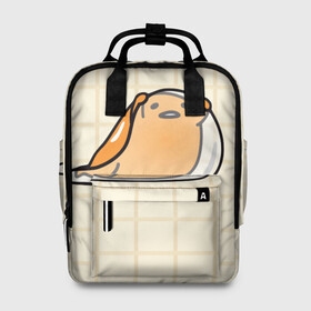 Женский рюкзак 3D гудетама: в Ухте, 100% полиэстер | лямки с регулируемой длиной, сверху ручки, чтобы рюкзак нести как сумку. Основное отделение закрывается на молнию, как и внешний карман. Внутри два дополнительных кармана, один из которых закрывается на молнию. По бокам два дополнительных кармашка, куда поместится маленькая бутылочка
 | гудетама | еда | ленивое яйцо | яичница