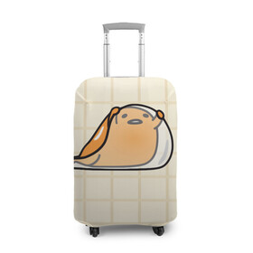 Чехол для чемодана 3D гудетама: в Ухте, 86% полиэфир, 14% спандекс | двустороннее нанесение принта, прорези для ручек и колес | гудетама | еда | ленивое яйцо | яичница