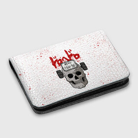 Картхолдер с принтом с принтом Dorohedoro scull в Ухте, натуральная матовая кожа | размер 7,3 х 10 см; кардхолдер имеет 4 кармана для карт; | anime | dorohedoro | ebisu | manga | аниме | дорохедоро | манга | эбису