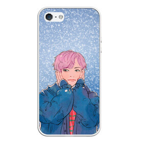 Чехол для iPhone 5/5S матовый с принтом JIMIN SPRING DAY в Ухте, Силикон | Область печати: задняя сторона чехла, без боковых панелей | bt21 | bts | hoseok | jhope | jimin | jin | jungkook | namjoon | rm | taehyung | v | бантан | бт21 | бтс | весна | ви | голубая | джей хоуп | джин | зима | намджун | новый год | рм | снег | снежинки | спринг дэй | тэхен | хосок | чимин | чонгук 
