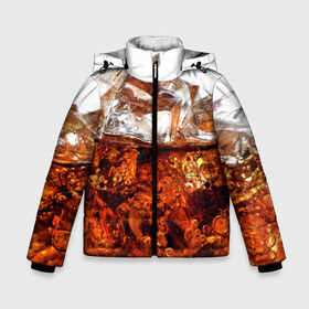 Зимняя куртка для мальчиков 3D Кола со льдом: в Ухте, ткань верха — 100% полиэстер; подклад — 100% полиэстер, утеплитель — 100% полиэстер | длина ниже бедра, удлиненная спинка, воротник стойка и отстегивающийся капюшон. Есть боковые карманы с листочкой на кнопках, утяжки по низу изделия и внутренний карман на молнии. 
Предусмотрены светоотражающий принт на спинке, радужный светоотражающий элемент на пуллере молнии и на резинке для утяжки | cola | colla | кола | колла | напитки | пузыри