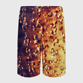 Детские спортивные шорты 3D с принтом КОЛА в Ухте,  100% полиэстер
 | пояс оформлен широкой мягкой резинкой, ткань тянется
 | Тематика изображения на принте: cola | colla | кола | колла | напитки | пузыри