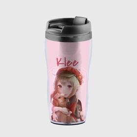 Термокружка-непроливайка Genshin Impact: в Ухте, внутренняя часть — пищевой пластик, наружная часть — прозрачный пластик, между ними — полиграфическая вставка с рисунком | объем — 350 мл, герметичная крышка | anime | genshin impact | genshin impact аниме | sucrose | wifu | аниме | вайфу | геншн импакт