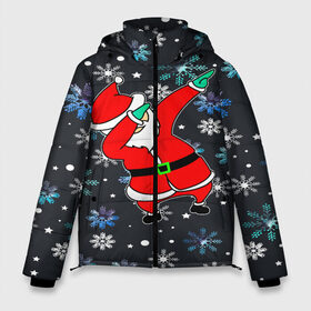 Мужская зимняя куртка 3D с принтом Dab Santa в Ухте, верх — 100% полиэстер; подкладка — 100% полиэстер; утеплитель — 100% полиэстер | длина ниже бедра, свободный силуэт Оверсайз. Есть воротник-стойка, отстегивающийся капюшон и ветрозащитная планка. 

Боковые карманы с листочкой на кнопках и внутренний карман на молнии. | Тематика изображения на принте: 
