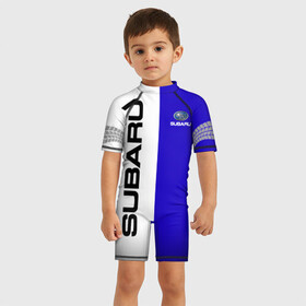 Детский купальный костюм 3D SUBARU/Субару: в Ухте, Полиэстер 85%, Спандекс 15% | застежка на молнии на спине | subarist | subaru | след шин | субарист | субару | шины