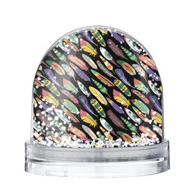 Снежный шар Feathers: в Ухте, Пластик | Изображение внутри шара печатается на глянцевой фотобумаге с двух сторон | color | cool | fashion | feather | hipster | круто | мода | перо | хипстер | цвет