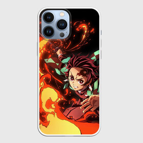 Чехол для iPhone 13 Pro Max с принтом ТАНДЖИРО в Ухте,  |  | Тематика изображения на принте: anime | demon slayer | kimetsu no yaiba | аниме | бесконечный поезд | зеницу | иноске | иноске хашибира | клинок | клинок рассекающий демонов | манга | недзуко | незука | незуко | нэзуко | рассекающий демонов | тамаё