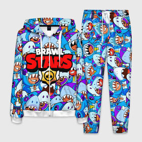 Мужской костюм 3D BRAWL STARS LEON SHARK: в Ухте, 100% полиэстер | Манжеты и пояс оформлены тканевой резинкой, двухслойный капюшон со шнурком для регулировки, карманы спереди | 8 bit | brawl stars | crow | crow phoenix. | leon | leon shark | бравл старс | браво старс | ворон | игра бравл | леон | леон шарк | оборотень