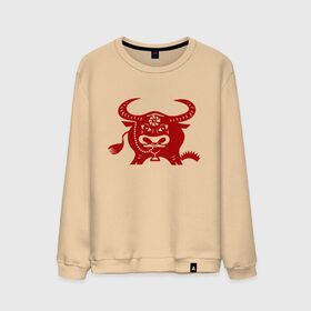 Мужской свитшот хлопок с принтом Новый 2021 Год Быка в Ухте, 100% хлопок |  | 