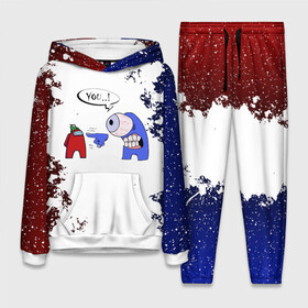 Женский костюм 3D (с толстовкой) с принтом Among Us   YOU (Z) в Ухте,  |  | among us | among us 2 | amongus | fortegreen | impostor | innersloth | medbay | аманг ас | амонгас | амонгус | импостор | клан шляпок | предатель | самозванец | среди нас