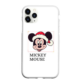 Чехол для iPhone 11 Pro матовый с принтом ВОЛШЕБНЫЙ НОВЫЙ ГОД в Ухте, Силикон |  | mickey mouse | мультик | мышь | новый год | санта