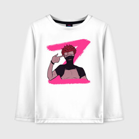 Детский лонгслив хлопок с принтом Zora в Ухте, 100% хлопок | круглый вырез горловины, полуприлегающий силуэт, длина до линии бедер | Тематика изображения на принте: anime | asta | black clover | demon | magic | yuno | аниме | аниме черный клевер | анимэ | аста | демон | клевер | магия | черный клевер | юно