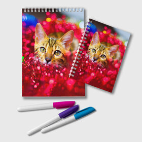 Блокнот с принтом КОТИК в Ухте, 100% бумага | 48 листов, плотность листов — 60 г/м2, плотность картонной обложки — 250 г/м2. Листы скреплены удобной пружинной спиралью. Цвет линий — светло-серый
 | 