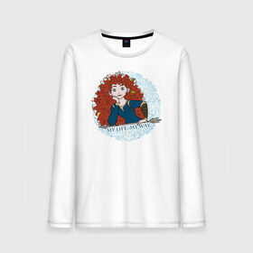 Мужской лонгслив хлопок с принтом My Life. My Way. в Ухте, 100% хлопок |  | brave | merida | pixar | vdzabma | мерида | пиксар | храбрая | храбрая сердцем
