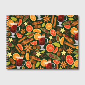 Альбом для рисования с принтом Рождественский Глинтвейн в Ухте, 100% бумага
 | матовая бумага, плотность 200 мг. | 