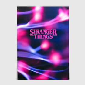 Постер с принтом STRANGER THINGS (S) в Ухте, 100% бумага
 | бумага, плотность 150 мг. Матовая, но за счет высокого коэффициента гладкости имеет небольшой блеск и дает на свету блики, но в отличии от глянцевой бумаги не покрыта лаком | Тематика изображения на принте: stranger things | очень странные дела