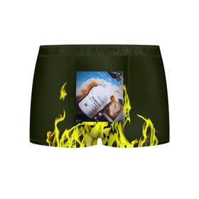 Мужские трусы 3D с принтом фото + огонь в Ухте, 50% хлопок, 50% полиэстер | классическая посадка, на поясе мягкая тканевая резинка | 