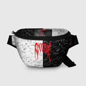 Поясная сумка 3D с принтом XXxTENTACION LOGOBOMBING в Ухте, 100% полиэстер | плотная ткань, ремень с регулируемой длиной, внутри несколько карманов для мелочей, основное отделение и карман с обратной стороны сумки застегиваются на молнию | fashion | hip hop | logobombing | rap | street style | xxxtentacion | мода | рэп. хип хоп | уличная мода