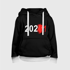 Детская толстовка 3D с принтом 2021 в Ухте, 100% полиэстер | двухслойный капюшон со шнурком для регулировки, мягкие манжеты на рукавах и по низу толстовки, спереди карман-кенгуру с мягким внутренним слоем | 