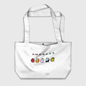 Пляжная сумка 3D с принтом Among Us | Белый Космос в Ухте, 100% полиэстер | застегивается на металлическую кнопку; внутренний карман застегивается на молнию. Стенки укреплены специальным мягким материалом, чтобы защитить содержимое от несильных ударов
 | among | among us | among us imposter | among us impostor | among us импостер | among us импостор | among us космос | амонг ас | новогодний among us