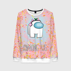 Женский свитшот 3D с принтом Among Us Девочкам в Ухте, 100% полиэстер с мягким внутренним слоем | круглый вырез горловины, мягкая резинка на манжетах и поясе, свободная посадка по фигуре | among | among us | among us imposter | among us impostor | among us импостер | among us импостор | among us космос | амонг ас | новогодний among us