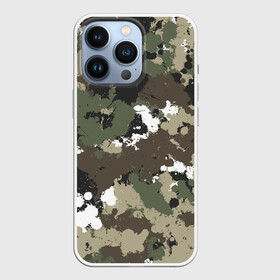 Чехол для iPhone 13 Pro Камуфляж с кляксами: в Ухте,  |  | гранж | камуфляж | капли | милитари | паттрен | пятно | хаки