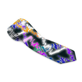 Галстук 3D с принтом Ёлочки в Ухте, 100% полиэстер | Длина 148 см; Плотность 150-180 г/м2 | 