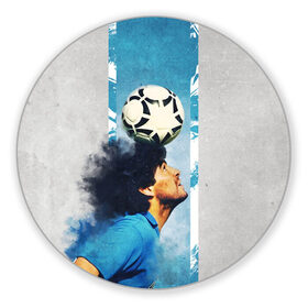 Коврик для мышки круглый с принтом Diego в Ухте, резина и полиэстер | круглая форма, изображение наносится на всю лицевую часть | 10 номер | diego | football | maradona | maradonna | арегнтина | бога | диего | марадона | марадонна | ретро | рука | сборная аргентины | футбол | футболист