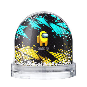 Снежный шар с принтом AMONG US / АМОНГ АС в Ухте, Пластик | Изображение внутри шара печатается на глянцевой фотобумаге с двух сторон | among us | game | impostor | амонг ас | амунг ас | герой | игра | импостер | космонавт | персонаж