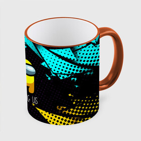 Кружка с полной запечаткой с принтом AMONG US / АМОНГ АС в Ухте, керамика | ёмкость 330 мл | among us | game | impostor | амонг ас | амунг ас | герой | игра | импостер | космонавт | персонаж