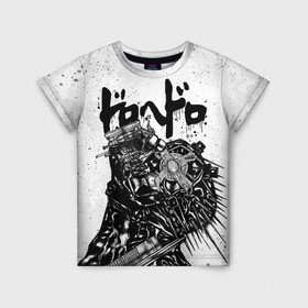 Детская футболка 3D с принтом DOROHEDORO в Ухте, 100% гипоаллергенный полиэфир | прямой крой, круглый вырез горловины, длина до линии бедер, чуть спущенное плечо, ткань немного тянется | Тематика изображения на принте: anime | caiman | dorohedoro | manga | аниме | дорохедоро | кайман | манга