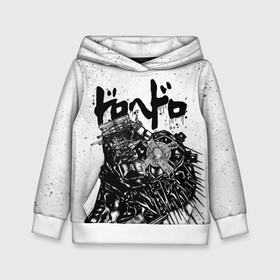 Детская толстовка 3D с принтом DOROHEDORO в Ухте, 100% полиэстер | двухслойный капюшон со шнурком для регулировки, мягкие манжеты на рукавах и по низу толстовки, спереди карман-кенгуру с мягким внутренним слоем | Тематика изображения на принте: anime | caiman | dorohedoro | manga | аниме | дорохедоро | кайман | манга