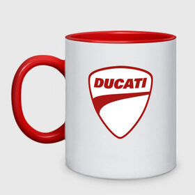 Кружка двухцветная Ducati Logo (Z): в Ухте, керамика | объем — 330 мл, диаметр — 80 мм. Цветная ручка и кайма сверху, в некоторых цветах — вся внутренняя часть | audi | audi ag | corse | ducati | ducati corse | ducati motor holding | hypermotard | multistrada | panigale | scrambler | streetfighter | supersport | дукати | массимо борди | мото | фабио тальони