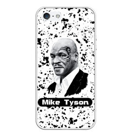 Чехол для iPhone 5/5S матовый с принтом Mike Tyson в Ухте, Силикон | Область печати: задняя сторона чехла, без боковых панелей | boxer | boxing | great boxer | mike tyson | mike tyson lettering | mike tyson print | бокс | боксер | великий боксер | майк тайсон | надпись mike tyson | принт mike tyson