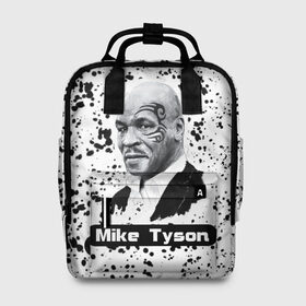 Женский рюкзак 3D с принтом Mike Tyson в Ухте, 100% полиэстер | лямки с регулируемой длиной, сверху ручки, чтобы рюкзак нести как сумку. Основное отделение закрывается на молнию, как и внешний карман. Внутри два дополнительных кармана, один из которых закрывается на молнию. По бокам два дополнительных кармашка, куда поместится маленькая бутылочка
 | boxer | boxing | great boxer | mike tyson | mike tyson lettering | mike tyson print | бокс | боксер | великий боксер | майк тайсон | надпись mike tyson | принт mike tyson