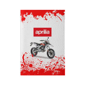 Обложка для паспорта матовая кожа с принтом Aprilia (Z) в Ухте, натуральная матовая кожа | размер 19,3 х 13,7 см; прозрачные пластиковые крепления | aprilia | aprilia racing | bike | moto | motocycle | sportmotorcycle | априлия | мото | мотоспорт
