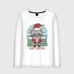 Женский лонгслив хлопок Новогодний енот: в Ухте, 100% хлопок |  | art | christmas | new year | raccoon | santa | snow | trees | winter | арт | елки | енот | зима | новый год | рождество | санта | снег