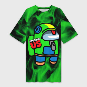 Платье-футболка 3D AMONG US   BRAWL STARS LEON: в Ухте,  |  | among | among us | amongus | brawls | crewmate | game | games | imposter | impostor | leon | logo | monster | sabotage | shhh | stars | амонг | амонг ас | амонгас | бравл | игра | игры | импостер | космос | крюмейт | леон | лого | логотип | лог