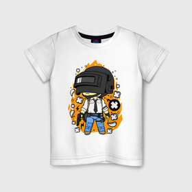 Детская футболка хлопок PUBG: в Ухте, 100% хлопок | круглый вырез горловины, полуприлегающий силуэт, длина до линии бедер | pubg | pubg lite | pubg mobile | игры | пабг | пабг лайт | пабг мобайл | пабг на пк. | пубг | пубг мобайл | стрелялки