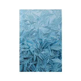 Обложка для паспорта матовая кожа Иней: в Ухте, натуральная матовая кожа | размер 19,3 х 13,7 см; прозрачные пластиковые крепления | абстрактные | абстрактный | абстракция | зима | зимние | зимний | изморозь | иней | лёд | льды | мороз | новый год | холод