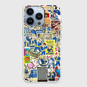 Чехол для iPhone 13 Pro с принтом FALLOUT STICKER BOMBING в Ухте,  |  | Тематика изображения на принте: fallout sticker | атомный | волт бой | герой | игра | персонаж | радиация | стикер бомбинг | фаллаут | фоллаут | человечек