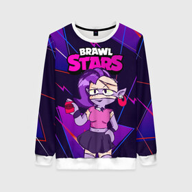 Женский свитшот 3D с принтом Emz Эмз Brawl Stars в Ухте, 100% полиэстер с мягким внутренним слоем | круглый вырез горловины, мягкая резинка на манжетах и поясе, свободная посадка по фигуре | anime | brawl | brawl stars | brawlstars | brawl_stars | emz | panny | аниме | бравл | бравлстарс | девочка | девушка | емз | манга | эмз | эмс