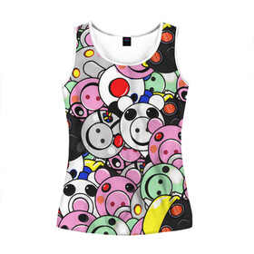 Женская майка 3D с принтом ROBLOX PIGGY в Ухте, 100% полиэстер | круглая горловина, прямой силуэт, длина до линии бедра | piggy | roblox | roblox games | roblox piggy | игра роблокс | пигги. | роблокс | роблокс пигги | робукс