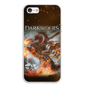 Чехол для iPhone 5/5S матовый с принтом Darksiders (Z) в Ухте, Силикон | Область печати: задняя сторона чехла, без боковых панелей | azrael | darksiders | darksiders 2 | darksiders 3 | griever | silitha | tiamat | ulthane | vulgrim | wrath of war | всадник апокалипсиса | гнев войны | обугленный совет | руина | ультэйн | чёрный молот
